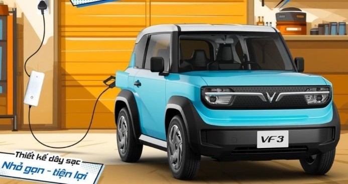 xehay VF 3 sac tai nha 100824 1 VinFast bán sạc tại nhà cho VF 3: Giá từ 4 - 6 triệu